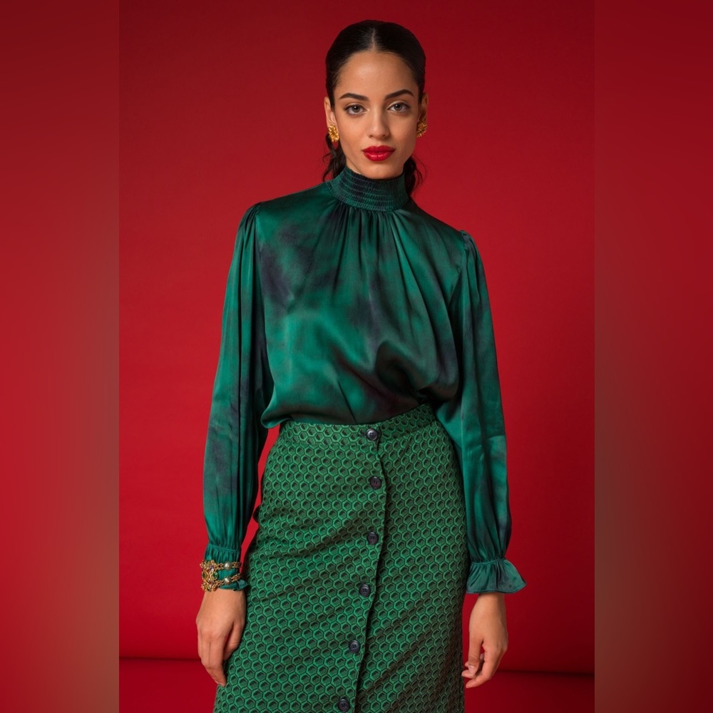Tucker NYC Stella Top
Emerald Painter's Splash